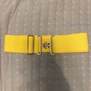 2in yellow elastic belt for equestrians